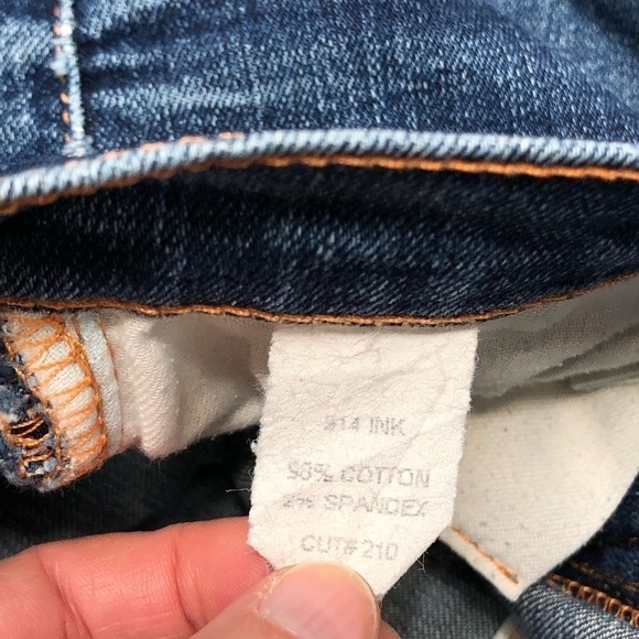 J Brand low rise straight leg long length Y2K style jeans size 25 - Picture 6 of 8